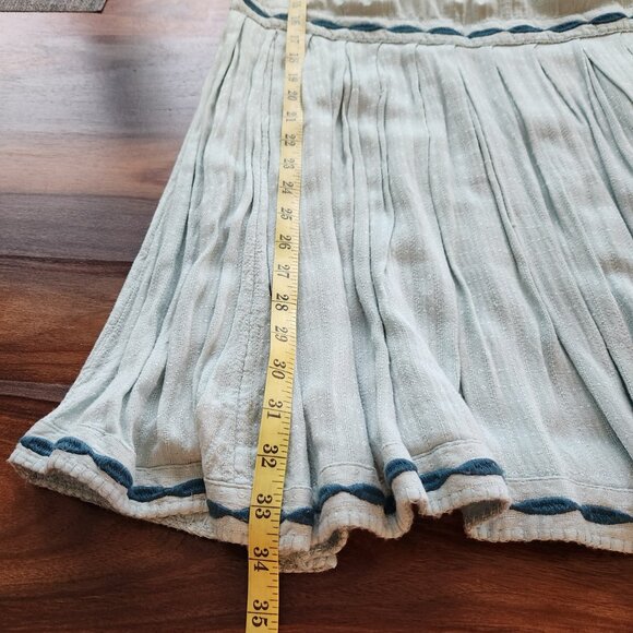 Super Pretty Embroidered Free People Dress Size 10, Birds Flowers Lined Viscose - Picture 8 of 11